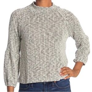 Grey mock neck sweater